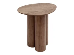 Mesa auxiliar de diseño de nogal HOLLEN