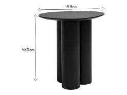 Mesa auxiliar de diseño negra HOLLEN
