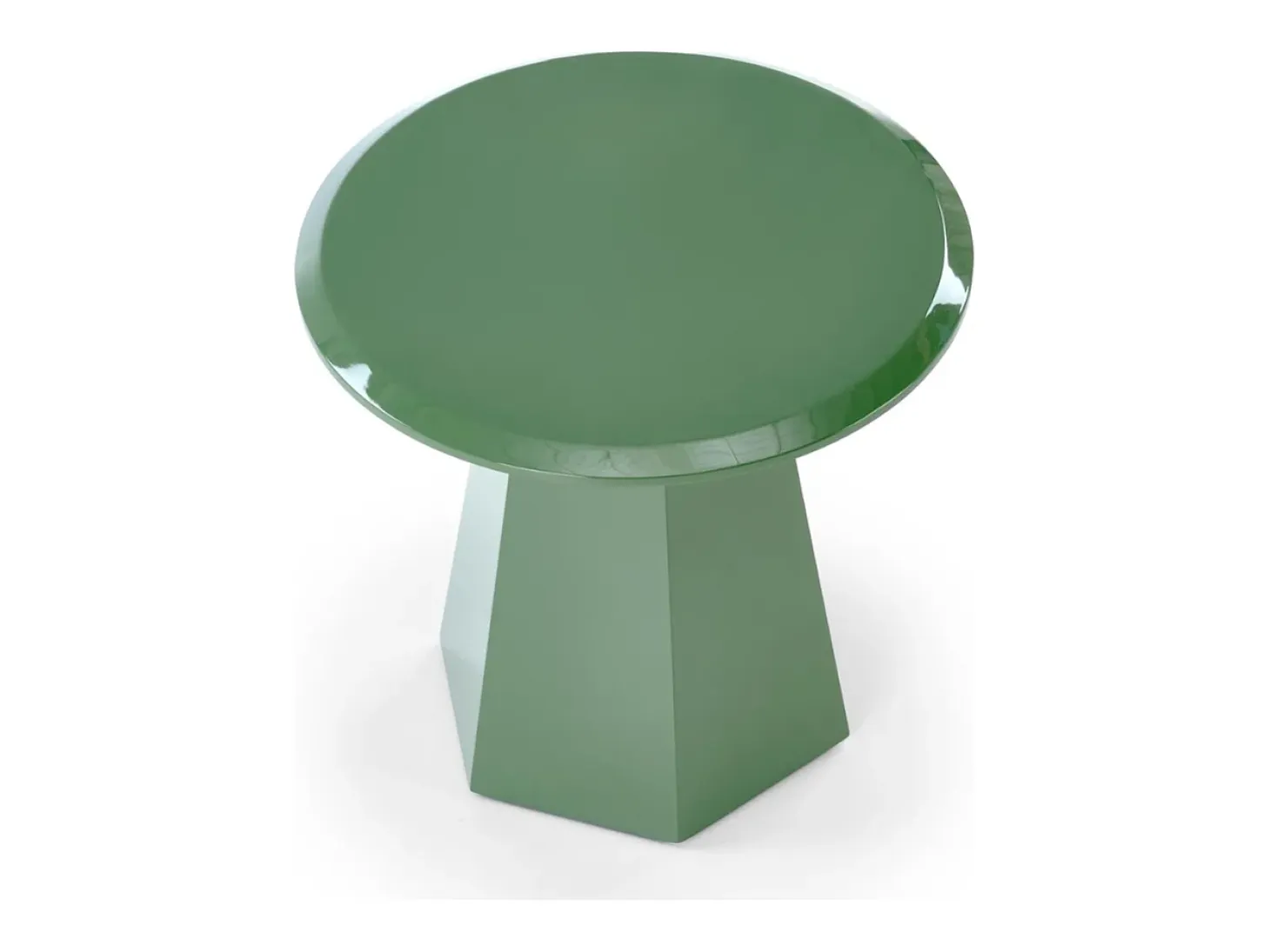 Mesa auxiliar de diseño verde 50 x 47 cm KIMI