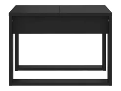 Mesa auxiliar de madera contrachapada negro 50x50x35 cm