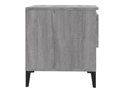 Mesa auxiliar de madera contrachapada gris Sonoma 50x46x50 cm
