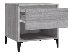 Mesa auxiliar de madera contrachapada gris Sonoma 50x46x50 cm