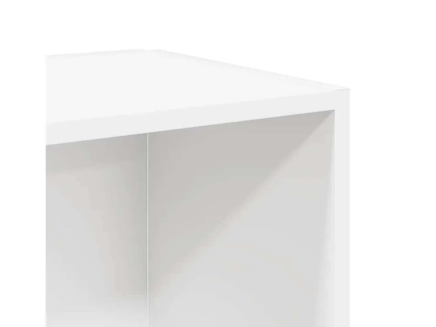Mesa auxiliar de madera contrachapada blanco 33x33x34,5 cm