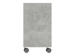 Mesa auxiliar de madera contrachapada gris hormigón 70x35x55 cm