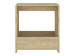 Mesa auxiliar de madera contrachapada roble Sonoma 50x26x50 cm