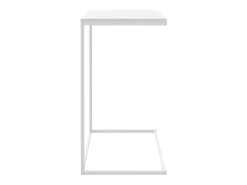Mesa auxiliar de madera contrachapada blanco 55x35x66 cm ES417645