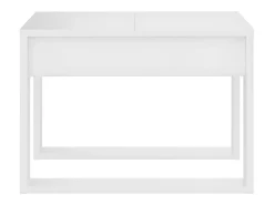 Mesa auxiliar de madera contrachapada blanco 50x50x35 cm