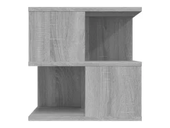 Mesa auxiliar de madera contrachapada gris Sonoma 40x40x40 cm