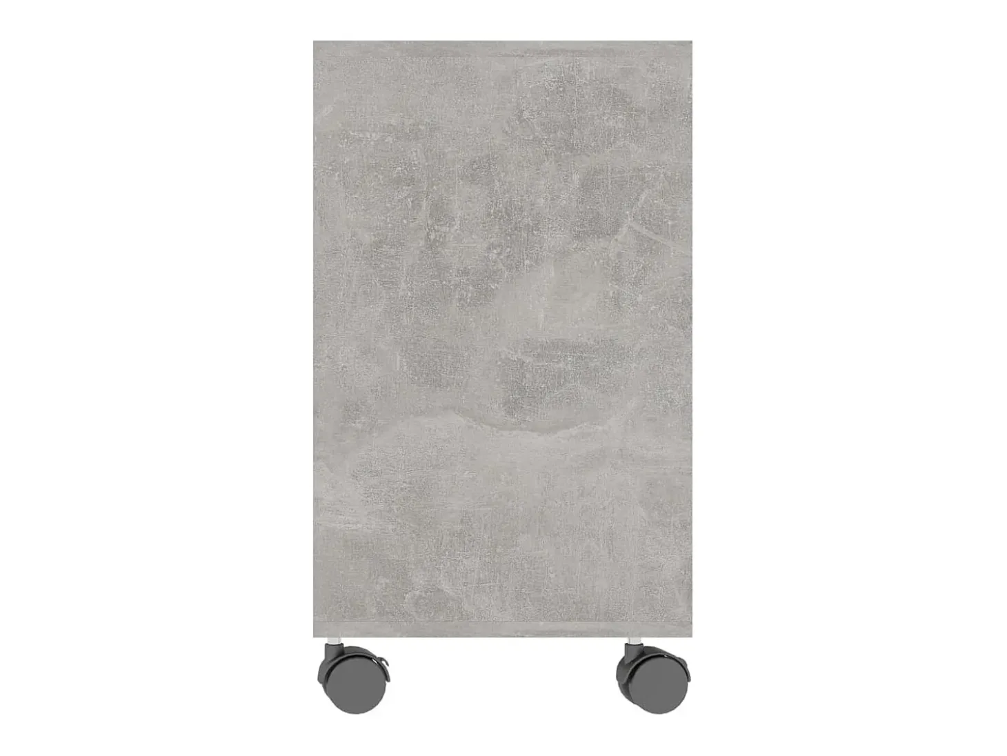 Mesa auxiliar de madera contrachapada gris hormigón 70x35x55 cm