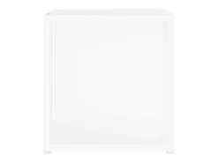 Mesa auxiliar de madera contrachapada blanco 33x33x34,5 cm ES390418
