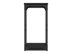 Mesa auxiliar de madera contrachapada negro 40x30x60 cm