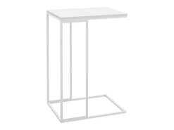 Mesa auxiliar de madera contrachapada blanco 40x30x59 cm ES981352