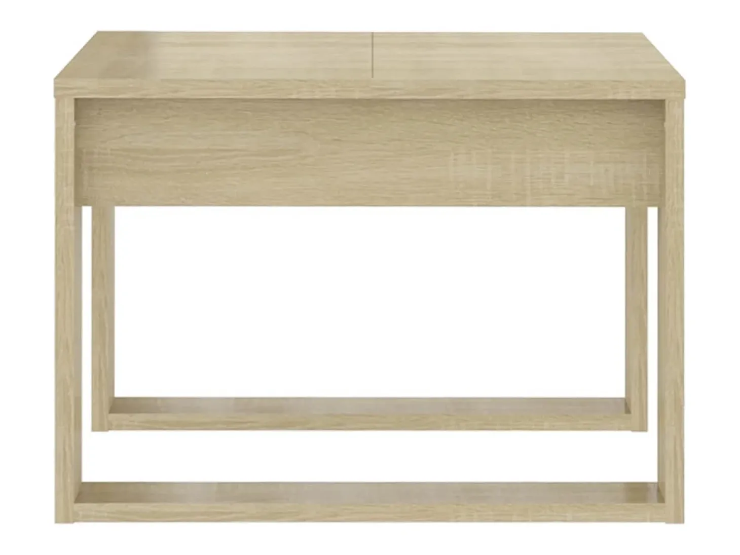 Mesa auxiliar de madera contrachapada roble Sonoma 50x50x35 cm