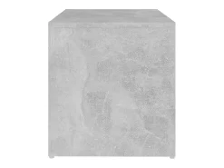 Mesa auxiliar de madera contrachapada gris hormigón 59x36x38 cm