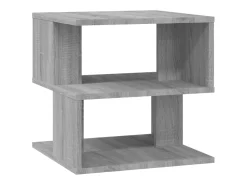 Mesa auxiliar de madera contrachapada gris Sonoma 40x40x40 cm