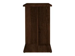 Mesa auxiliar de madera contrachapada marrón roble 50x30x50 cm