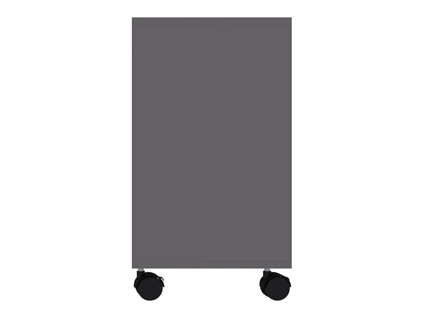 Mesa auxiliar de madera de ingeniería gris 70x35x55 cm