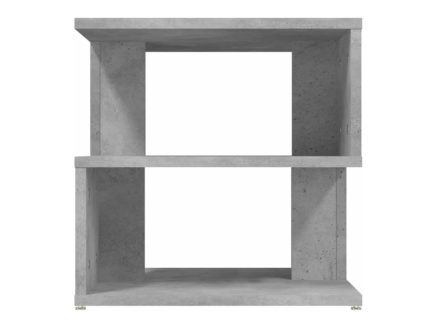 Mesa auxiliar de madera ingeniería gris hormigón 40x40x40 cm