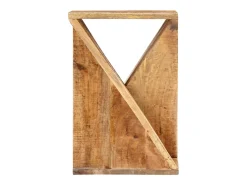 Mesa auxiliar de madera maciza de mango 35x35x55 cm ES679168