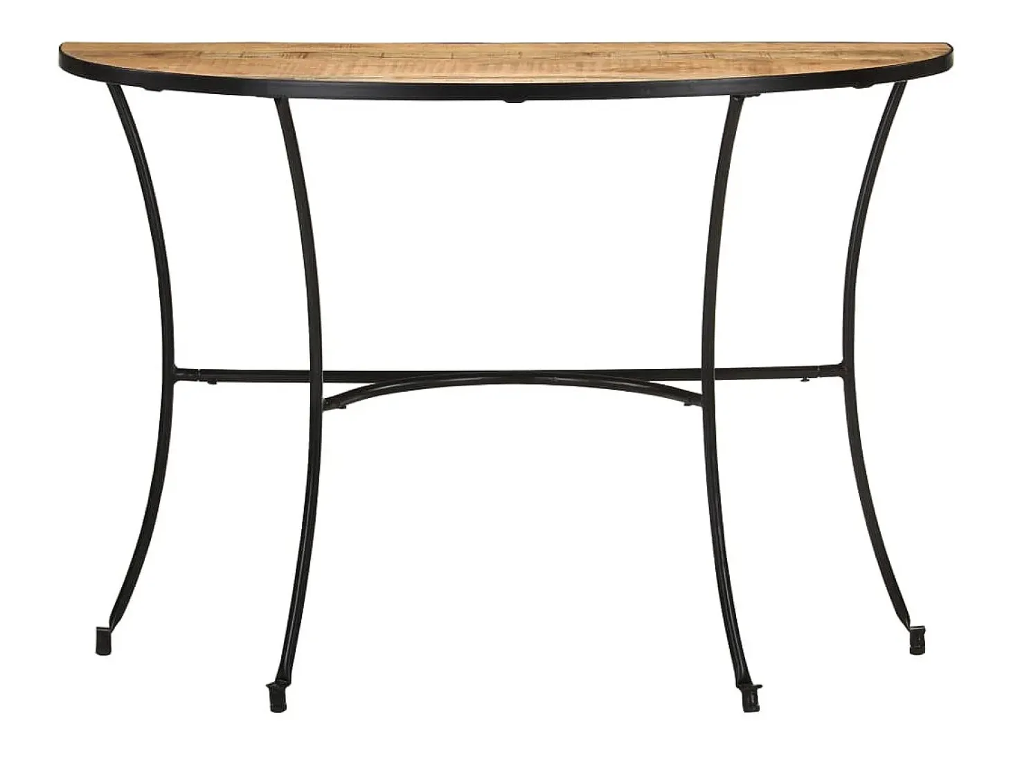 Mesa auxiliar de madera maciza de mango 110x40x77 cm