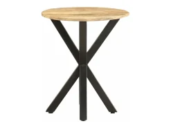 Mesa auxiliar de madera maciza de mango 48x48x56 cm