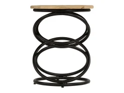 Mesa auxiliar de madera maciza de mango 40x50 cm