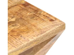 Mesa auxiliar de madera maciza de mango 35x35x55 cm