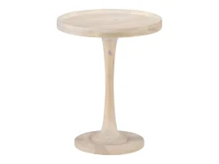 Mesa auxiliar de madera maciza de mango Ø60x75 cm
