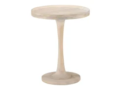 Mesa auxiliar de madera maciza de mango Ø60x75 cm