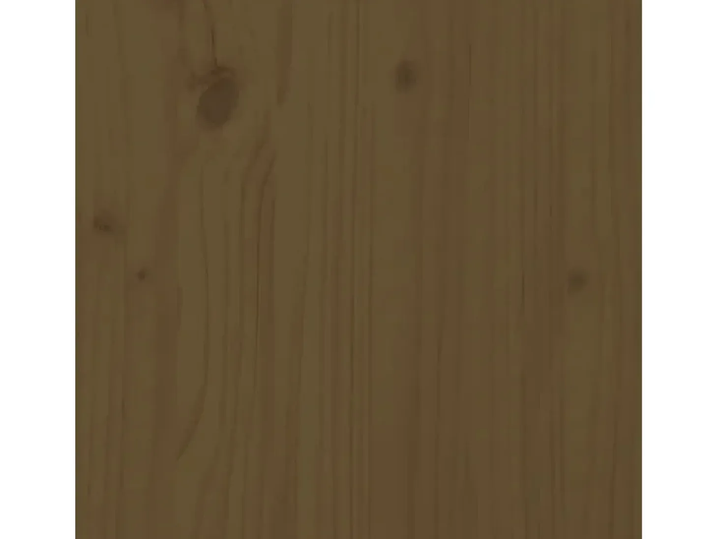 Mesa auxiliar de madera maciza de pino marrón miel 50x50x49 cm