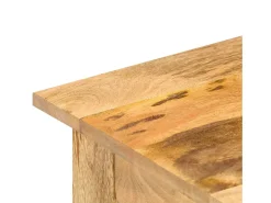 Mesa auxiliar de madera maciza de mango 43x43x40 cm