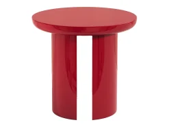 Mesa auxiliar de MDF - Rojo lacado - DERLALI