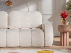 Mesa auxiliar de metal - Color: Beige - NILARA