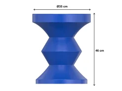 Mesa auxiliar de metal - Color: Azul - ZOLIMI
