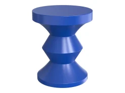 Mesa auxiliar de metal - Color: Azul - ZOLIMI