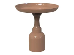 Mesa auxiliar de metal - Topo brillante - KYRESA