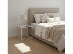 Mesa auxiliar de Metal Blanco 50 x 52- Brena
