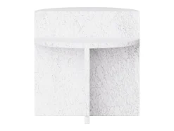 Mesa auxiliar de mármol – blanco – Swan