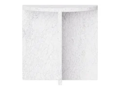 Mesa auxiliar de mármol – blanco – Swan