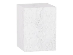Mesa auxiliar de mármol – blanco – Dove Low