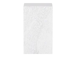 Mesa auxiliar de mármol – blanco – Dove Tall