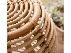 Mesa auxiliar de ratán Rattan Teïva estilo bohemio clásico y sofisticación moderna
