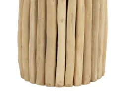 Mesa auxiliar de teca - Color: natural - LUTIANA