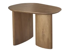 Mesa auxiliar de teca maciza orgánica