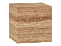 Mesa auxiliar de travertino – nogal – Dove