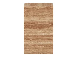 Mesa auxiliar de travertino – nogal – Dove Tall