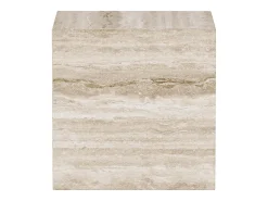 Mesa auxiliar de travertino – beige – Dove