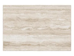 Mesa auxiliar de travertino – beige – Heron Wide