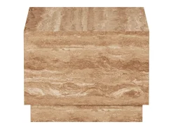 Mesa auxiliar de travertino – nogal – Heron Wide