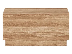 Mesa auxiliar de travertino – nogal – Heron Wide